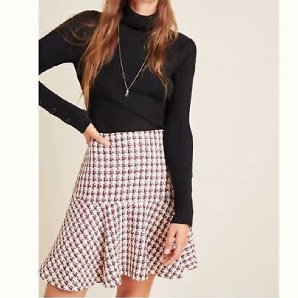 Maeve by Anthropology Tweed winter skirt